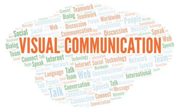 Visual Communication word cloud. Wordcloud made with text only.