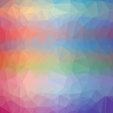 Soyut düşük poli mavi kare arka plan resmi