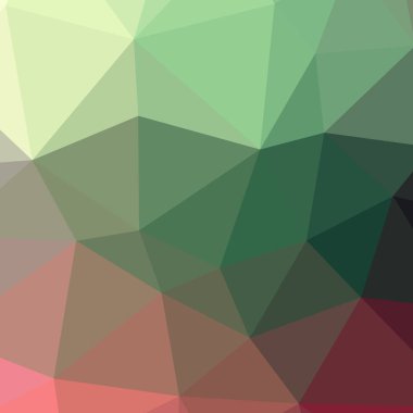 Soyut düşük poli yeşil kare arka plan resmi