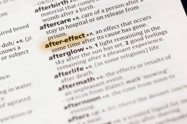 Sözcük veya tümceciğin marker ile vurgulanan bir sözlük sonrası etkisi.