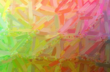 Yeşil ve pembe yağlı boya ile büyük fırça boya arka plan, dijital gösterimi