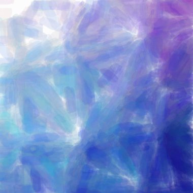 Arka mavi ve mor suluboya kare plan çizimi