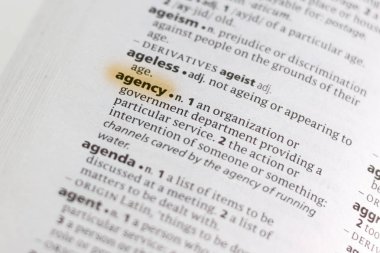 Marker ile vurgulanan sözlüğe sözcük veya tümcecik Ajansı.