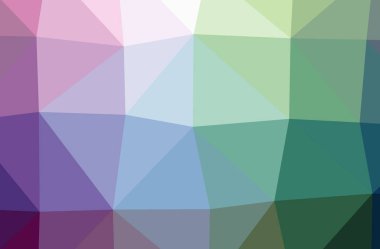 Soyut düşük poli mavi yatay arkaplan çizimi