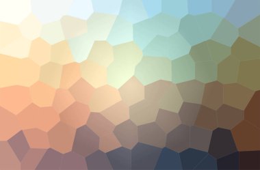 Turuncu ve mavi büyük altıgen yatay arka plan resmi