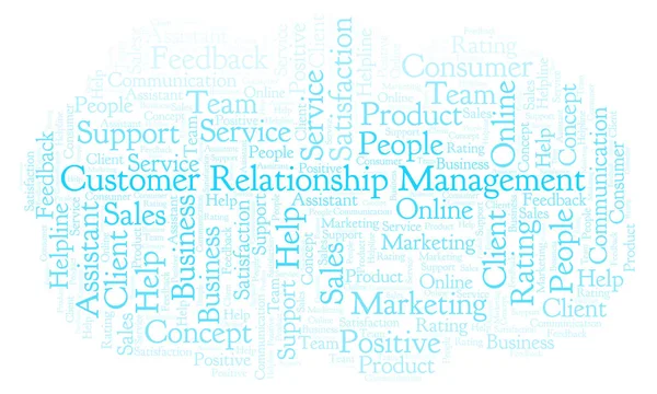 Customer Relationship Management Word Cloud Fait Avec Texte Seulement — Photo