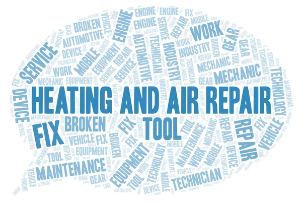 Heating And Air Repair word cloud. Wordcloud made with text only.