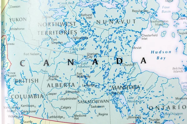 Ivanovsk ロシア連邦 2018 カナダの世界地図 — ストック写真
