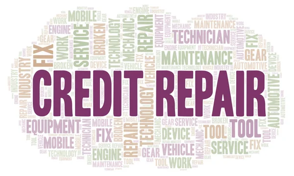 Credit Repair  word cloud. Wordcloud made with text only.