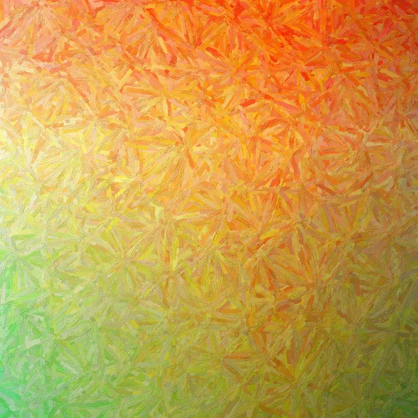 Illustration Green Orange Colorful Impasto Square Background Digitally Generated — Stock Photo, Image