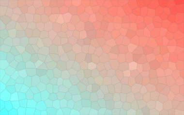 Aqua ve kırmızı renkli küçük altıgen arka plan resmi