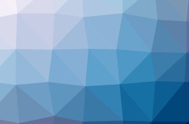 Soyut düşük poli mavi yatay arkaplan çizimi