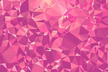 Kırmızı, mor ve pembe üçgen poligon güzel soyut Illustration. Tasarımınız için güzel.