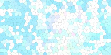 Mavi, yeşil ve beyaz küçük altıgen güzel soyut Illustration. Parmak için yararlı.