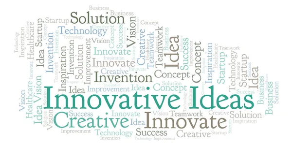 Innovative Ideas Word Cloud Made Text Only — Stock Photo, Image