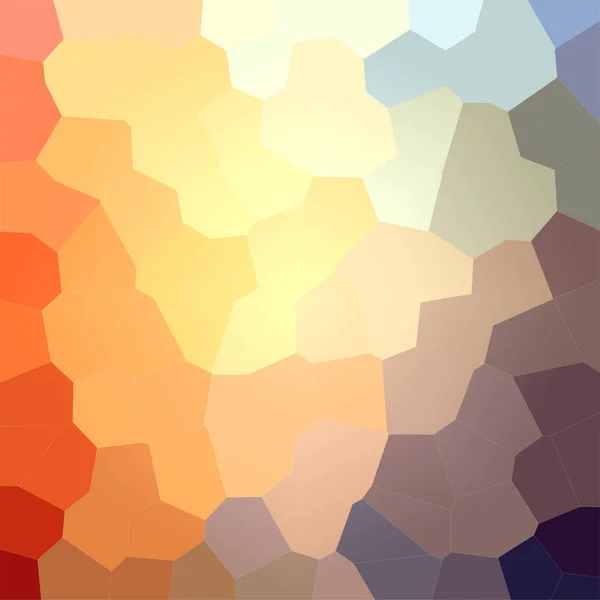 Illustration Abstrakt Orange Och Brun Stora Hexagon Square Bakgrund — Stockfoto