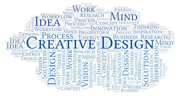 Creative Design Word Cloud Realizzato Solo Con Testo — Foto Stock