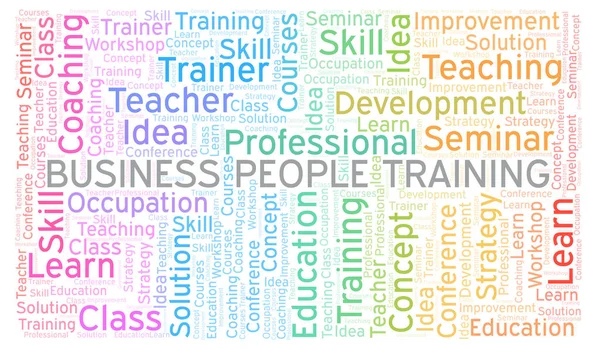 Business People Formation Cloud Mot Wordcloud Fait Avec Texte Seulement — Photo