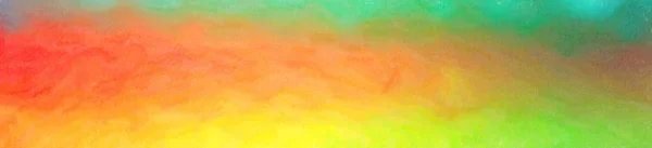 Illustration of abstract Orange And Green Wax Crayon Banner background