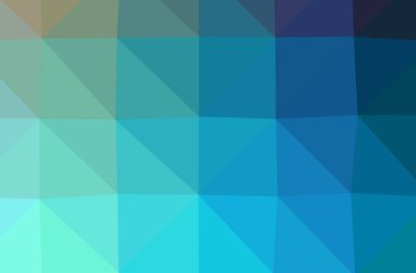 Soyut düşük poli mavi yatay arkaplan çizimi