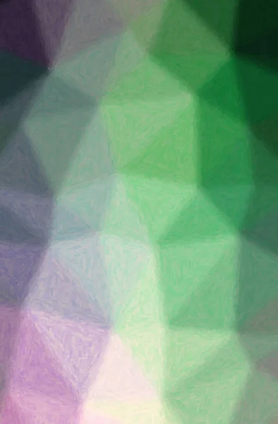 Illustratie Van Abstracte Groene Paarse Impasto Verticale Achtergrond — Stockfoto