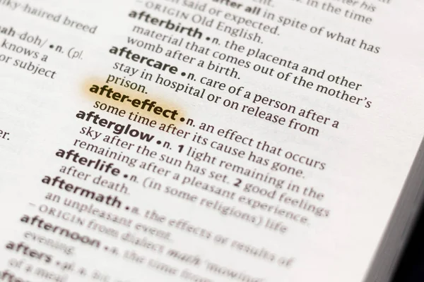 Word Phrase Effect Dictionary Highlighted Marker — Stock Photo, Image