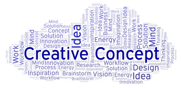 Creative Concept Nuvem Palavras Feita Apenas Com Texto — Fotografia de Stock