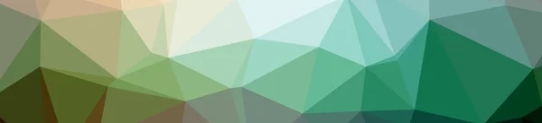 Illustration of abstract low poly green banner background