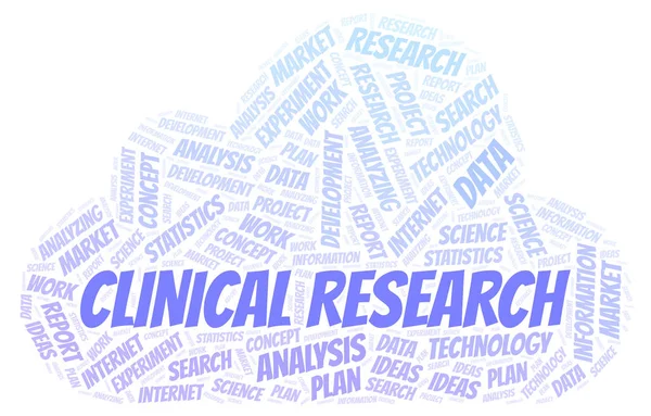 Clinical Research word cloud. Wordcloud made with text only.