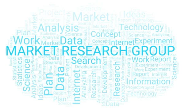 Market Research Group Word Cloud Wordcloud Fait Avec Texte Seulement — Photo