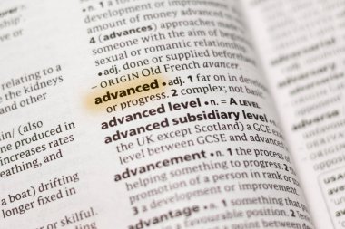 Marker ile vurgulanan sözlüğe sözcük veya tümceciği gelişmiş.