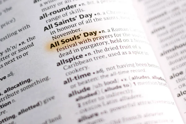 Słowo Lub Frazę Wszystkie Sous Day Słowniku Wyróżnione Markerem — Zdjęcie stockowe