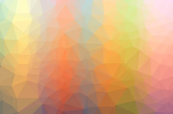 Illustration Abstract Low Poly Orange Horizontal Background — Stock Photo, Image