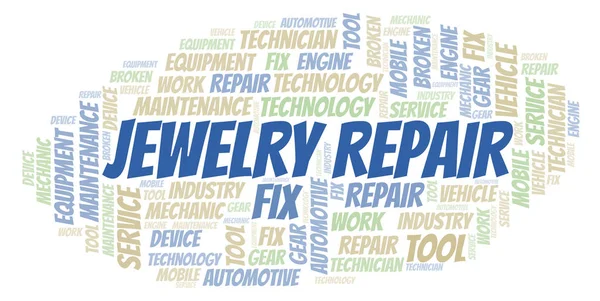 Jewelry Repair word cloud. Wordcloud made with text only.