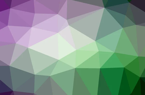 Illustration Abstract Low Poly Green Horizontal Background — Stock Photo, Image