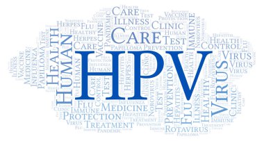 Yalnızca metin ile yapılan Hpv kelime bulutu