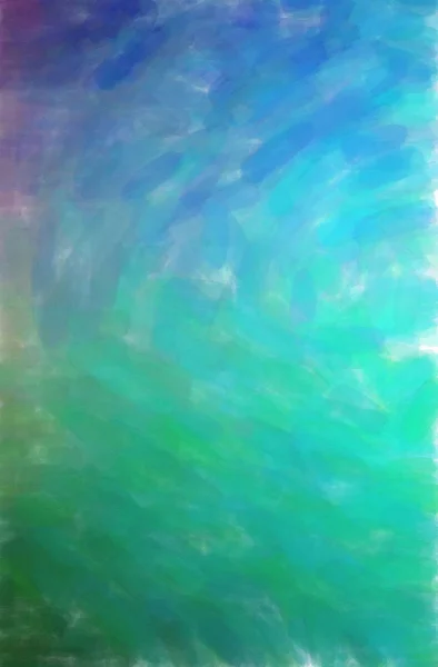Иллюстрация Зеленого Синего Акварельного Вертикального Фона Созданного Цифровом Виде — стоковое фото