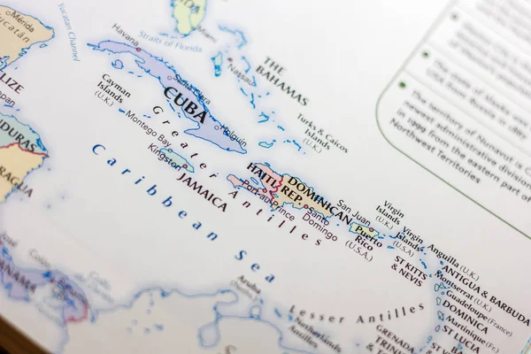世界の地図上の Ivanovsk ロシア連邦 2018 ハイチ — ストック写真