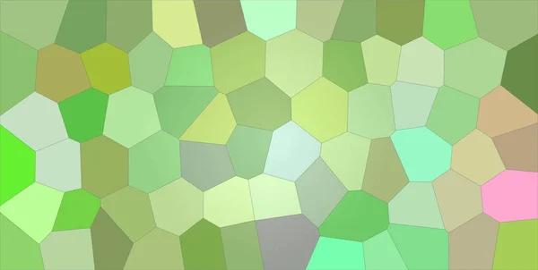 Ilustrasi Abstrak Yang Berguna Dari Hexagon Hijau Dan Ungu Terang — Stok Foto