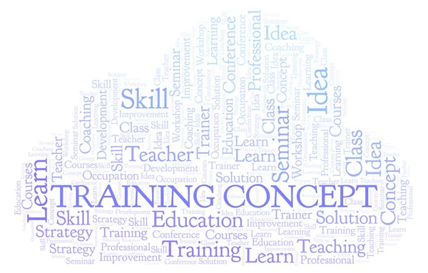 Training Concept Word Cloud Wordcloud Made Text Only — Stock Photo, Image