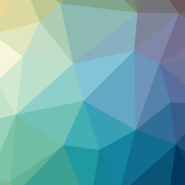 Soyut düşük poli mavi kare arka plan resmi