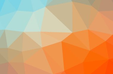 Soyut düşük poli turuncu yatay arka plan resmi