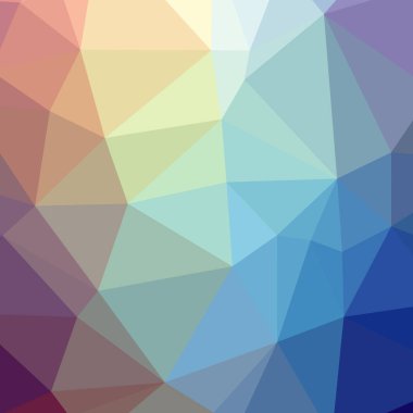 Soyut düşük poli mavi kare arka plan resmi