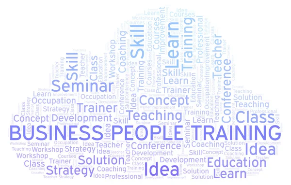 Business People Formation Cloud Mot Wordcloud Fait Avec Texte Seulement — Photo