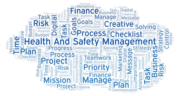 Health And Safety Management word cloud, made with text only
