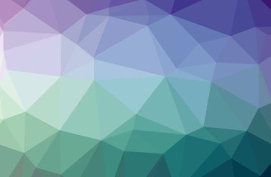 Soyut düşük poli mavi yatay arkaplan çizimi