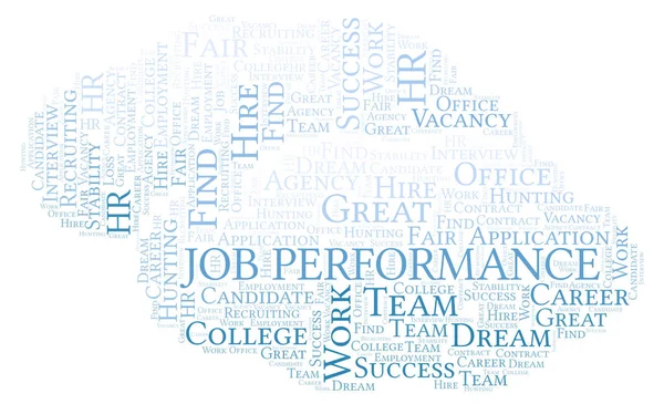 Job Performance Word Cloud Wordcloud Made Text Only — Stock Photo, Image