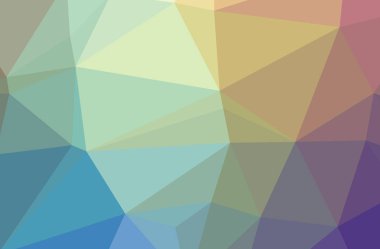 Soyut düşük poli mavi yatay arkaplan çizimi