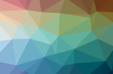 Soyut düşük poli mavi yatay arkaplan çizimi