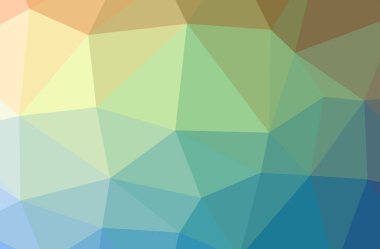 Soyut düşük poli mavi yatay arkaplan çizimi